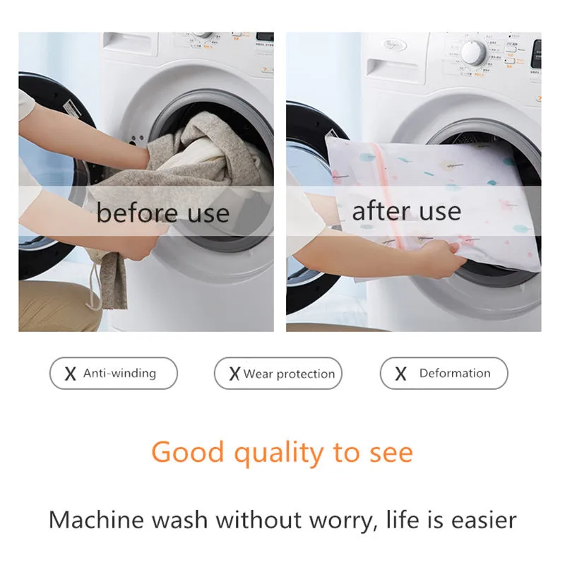 Laundry Wash Bag Foldable Mesh