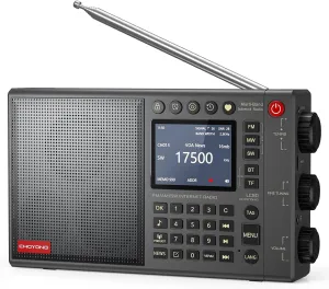 LC90 Wi-Fi/4G Internet Radio, Portable FM/LW/MW/SW Radio with Rechargeable 5000mAh Battery, 40K Radio Stations, BT Speaker, Alarm Clock, 15W Stereo Speakers, Support TF Card