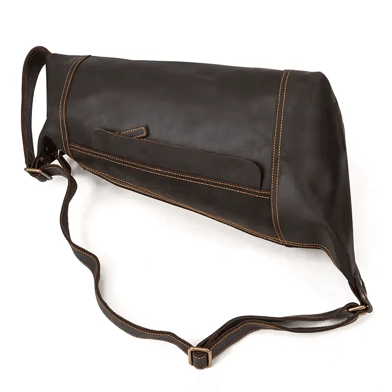 Leather Bags For Men Leather Backpack Daypack Travel Bag Vintage