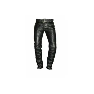 Leather Breeches Motorbike Biker Pants