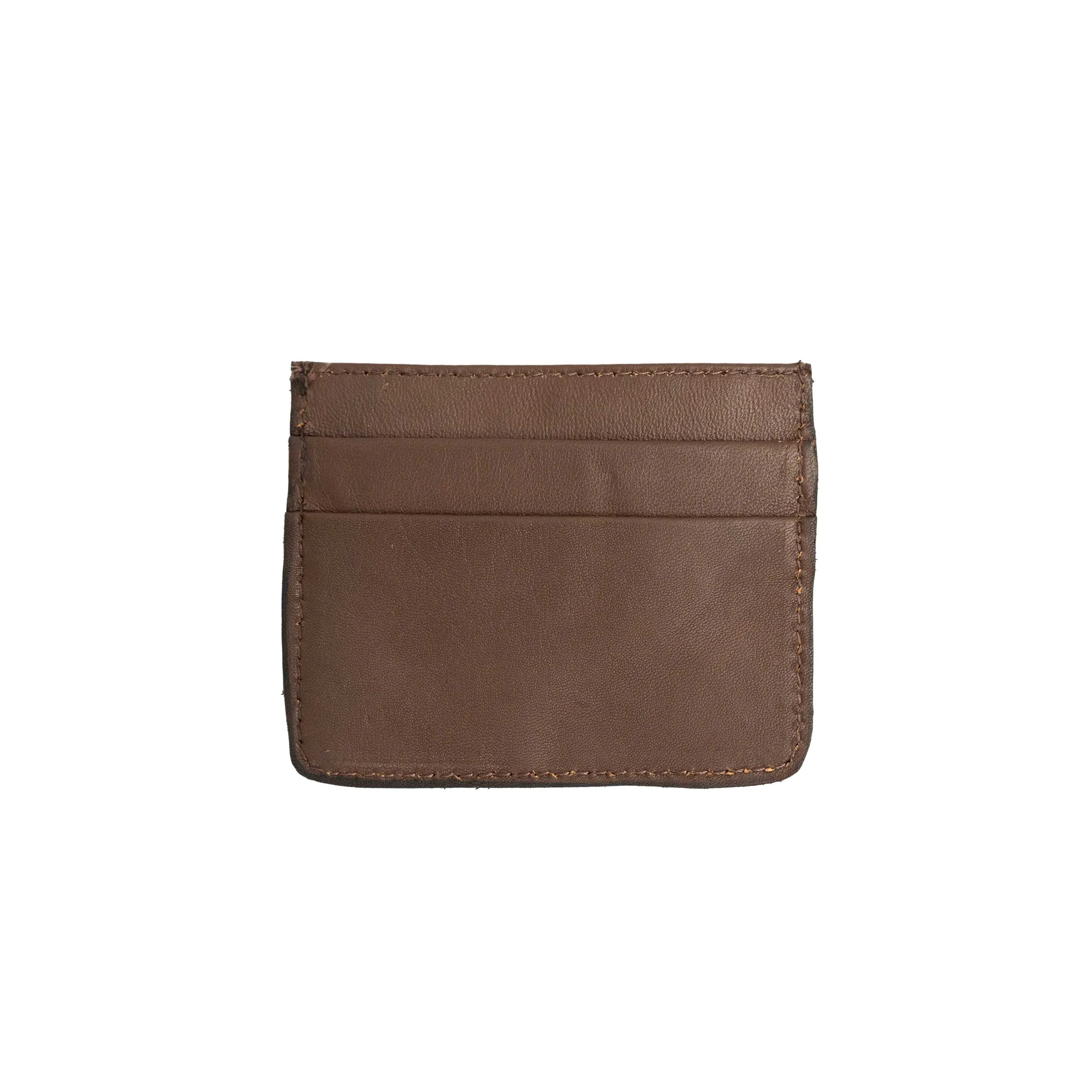 Leather Card Holder - Tan