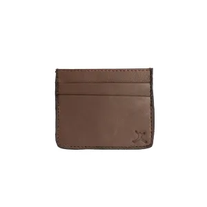 Leather Card Holder - Tan