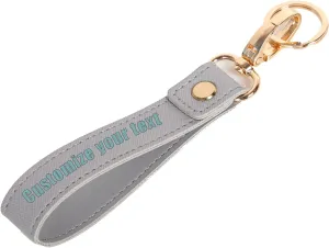 Leather Keychain Custom Keychain Personalised Keychain for Men and Women Custom Name Date or Phrase - Size