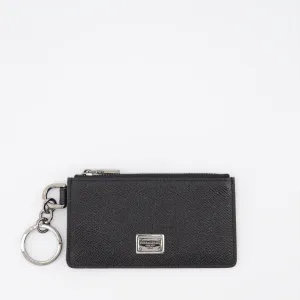 Leather Logo Plaque Wallet