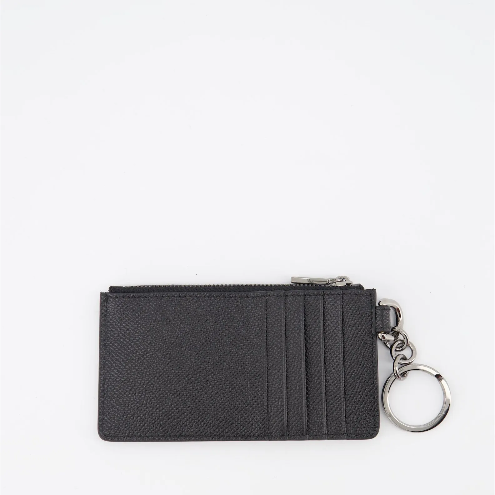 Leather Logo Plaque Wallet