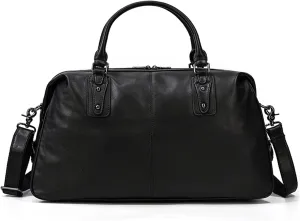Leather Men's Travel Bag Short-distance Business Carry-on Bag Large-capacity Travel Fitness Bag Crossbody Bag