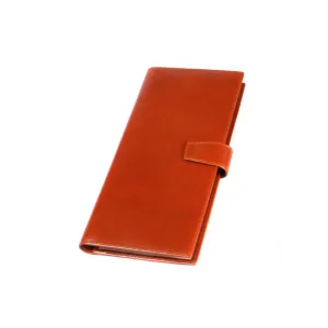 Leather Multiple Business Card Wallet - Havana Tan