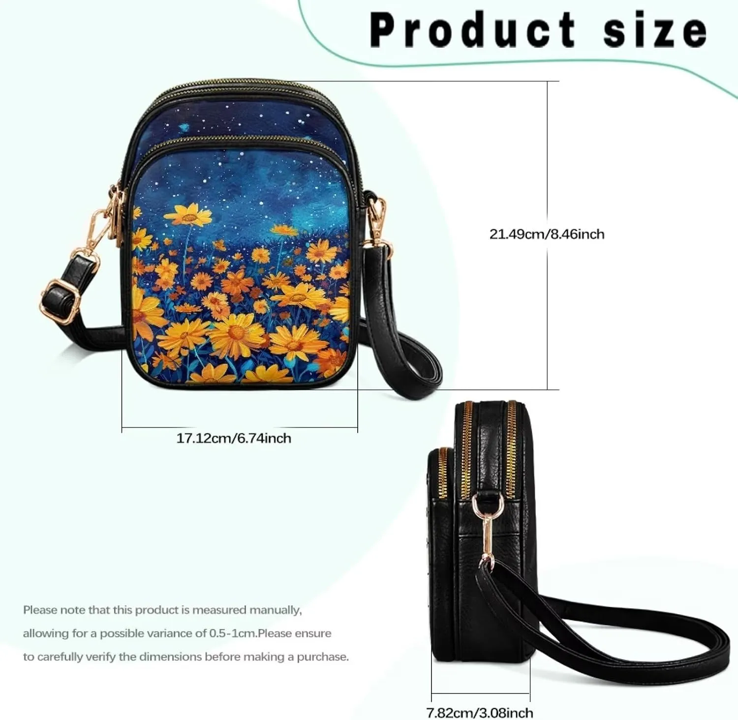 Leather Purse for Women, Leather Shoulder Crossbody Bags Sling Purses Fashion Easter & St. Patrick's Day Design
