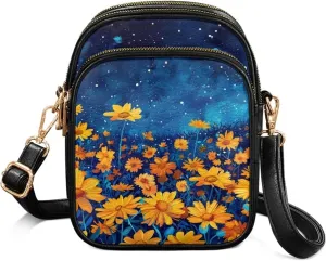 Leather Purse for Women, Leather Shoulder Crossbody Bags Sling Purses Fashion Easter & St. Patrick's Day Design