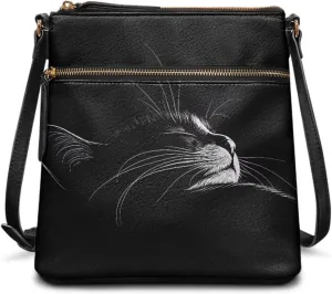 Leather Purses for Women, Leather Hobo Bags for Women Vintage Travel Sling Purse Multi Pockets Shoulder Bag
