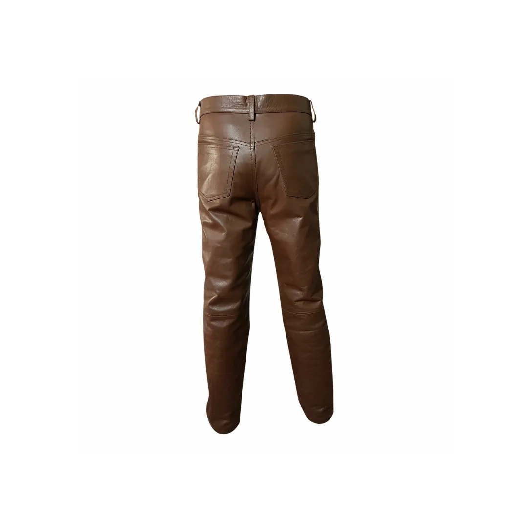 Leather Rider Biker Men Trouser
