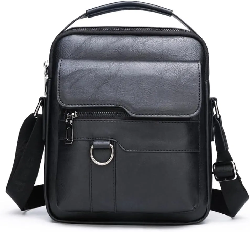 Leather Shoulder Bags Crossbody Bag Business Bag for Travel Office