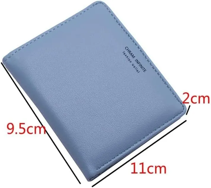 Leather Wallet Pu Leather Women's Wallet Fashion Short Purse Clutch for Girls Students Large Capacity Portable Coin Pocket Large Capacity (Pk,9x11cm)