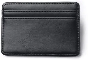 Leather Wallet Pu Leather Women's Wallet Ultra-Thin Mini Portable Purse Clutch Fashion Retro Short Small Coin Pocket Card Holder Large Capacity (Black,7x10cm)