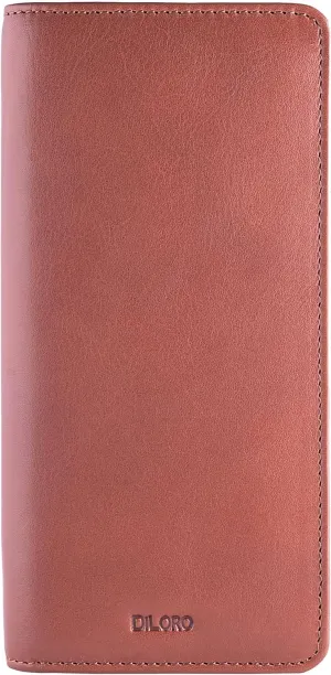Leather Zippered Triple or Quad Pen Case Pencil Pouch Holder for Three or Four Fountain Ballpoint Rollerball Pens or Glasses (Nappa Bugatti)