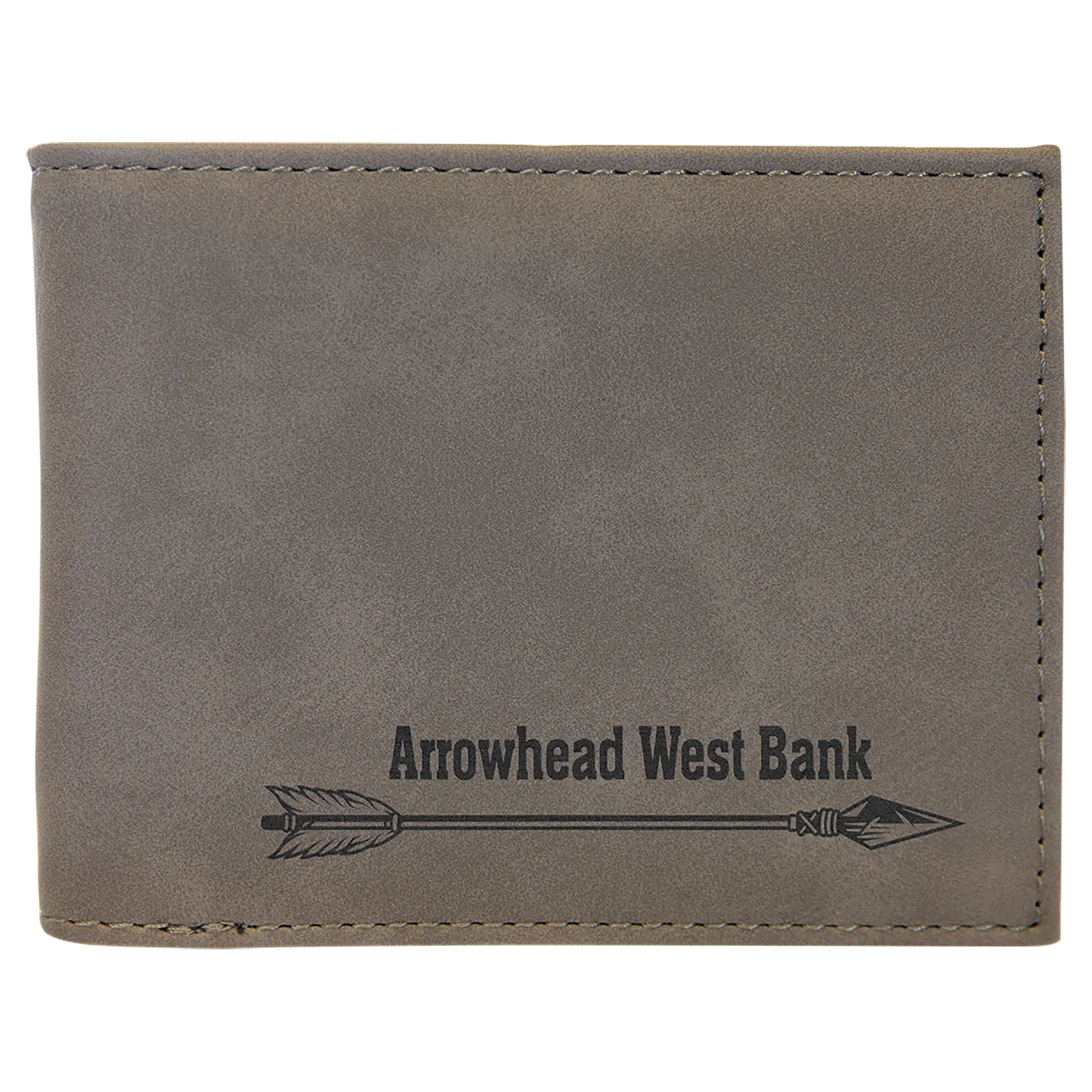 Leatherette Bi-Fold Wallet w/Flip ID Display