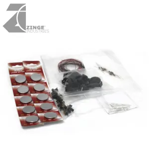 LED Model Electrical Starter Pack B (Large Batteries CR2032 For Large Models)