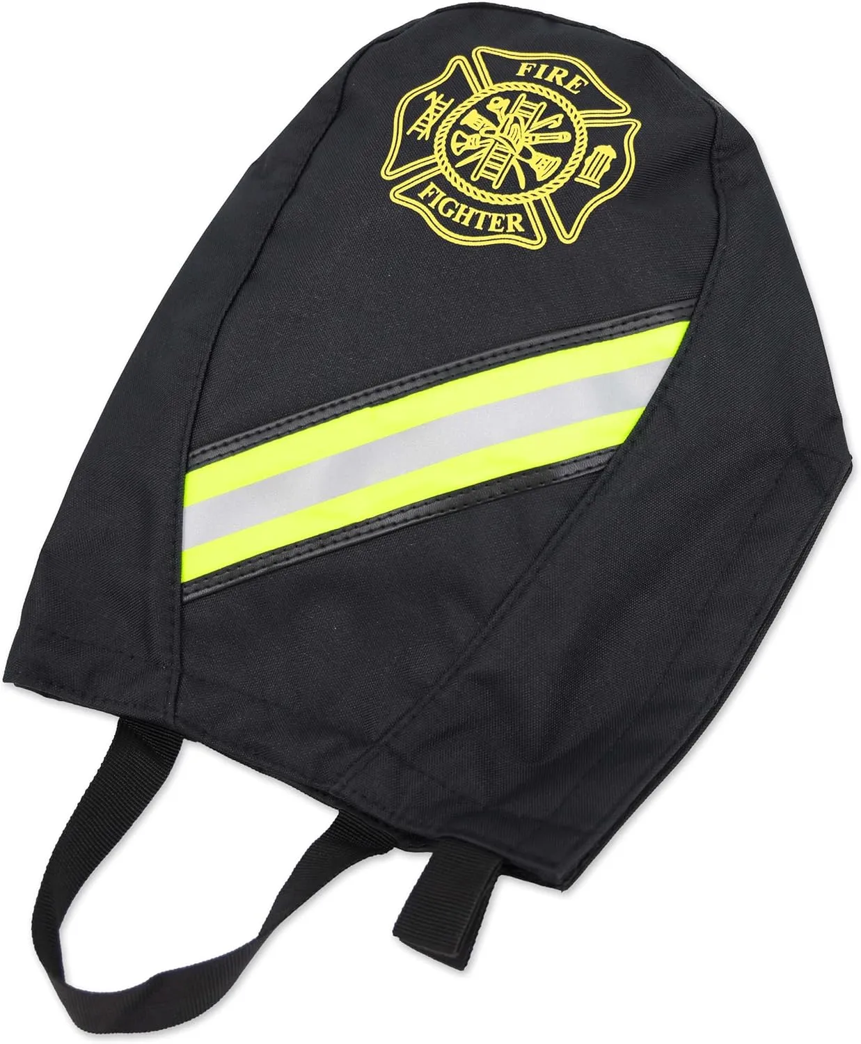 Lightning X Customizable Firefighter SCBA Air Pak Respirator Face Piece Mask Bag w/Embroidered Name - BLACK