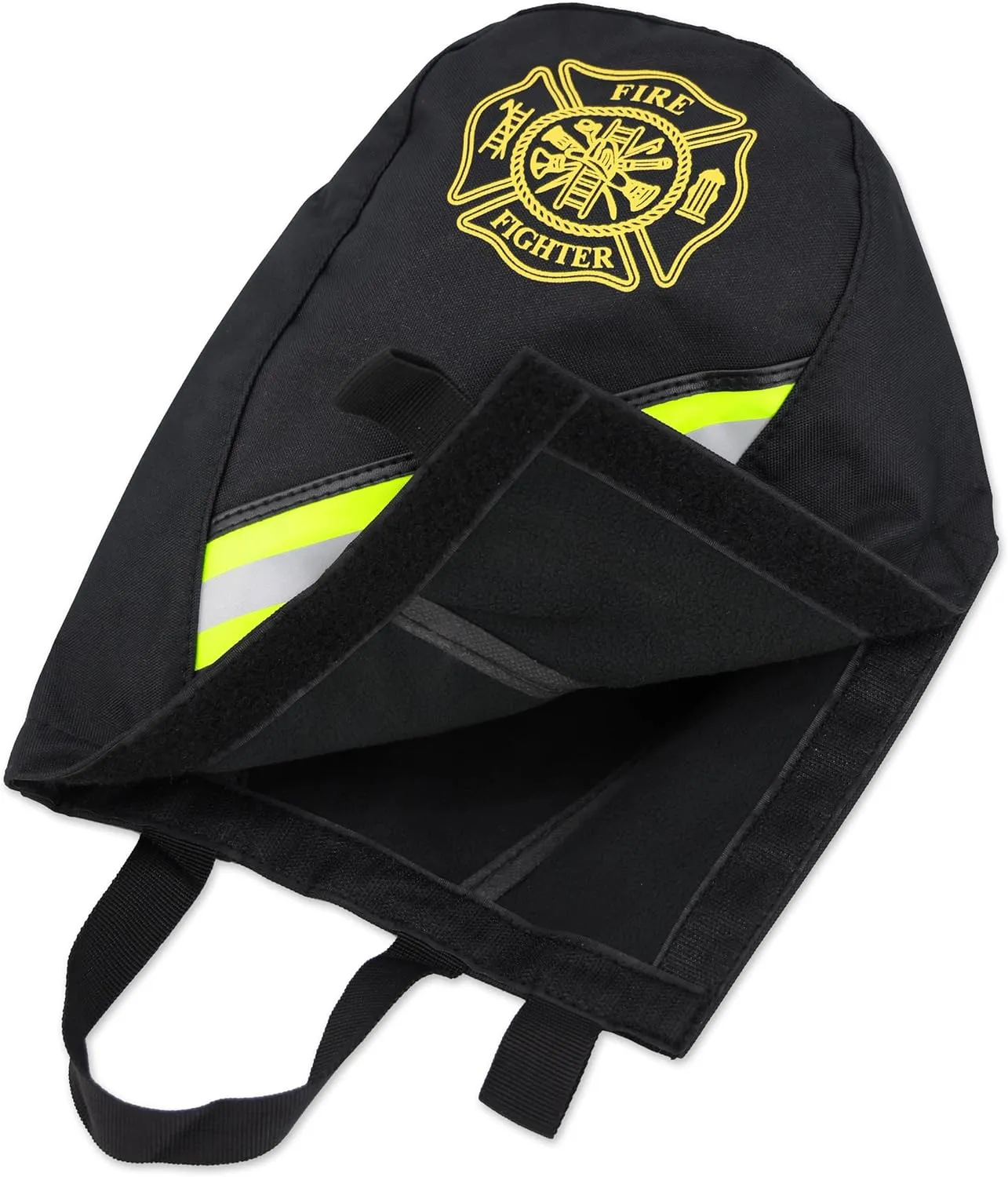 Lightning X Customizable Firefighter SCBA Air Pak Respirator Face Piece Mask Bag w/Embroidered Name - BLACK