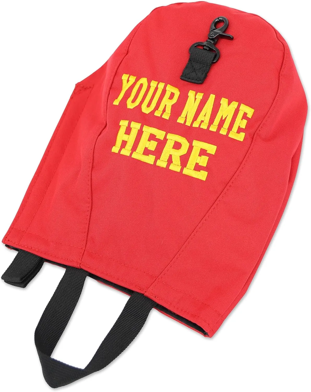 Lightning X Customizable Firefighter SCBA Air Pak Respirator Face Piece Mask Bag w/Embroidered Name - RED