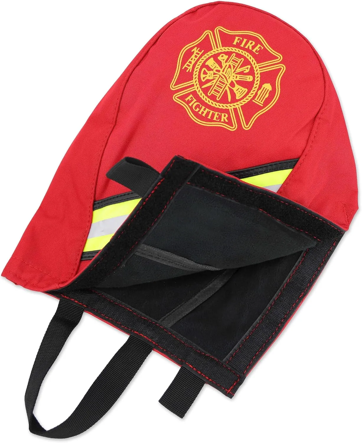 Lightning X Customizable Firefighter SCBA Air Pak Respirator Face Piece Mask Bag w/Embroidered Name - RED