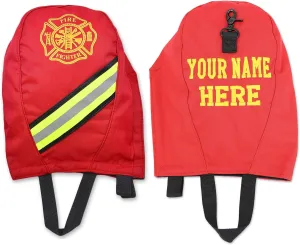 Lightning X Customizable Firefighter SCBA Air Pak Respirator Face Piece Mask Bag w/Embroidered Name - RED
