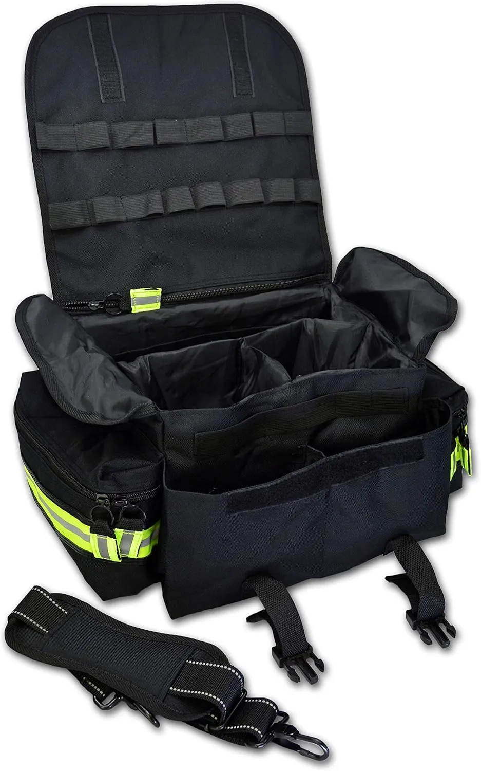 Lightning X Customizable Small Medic First Responder EMT Trauma Bag w/Embroidered Name Patch - Black