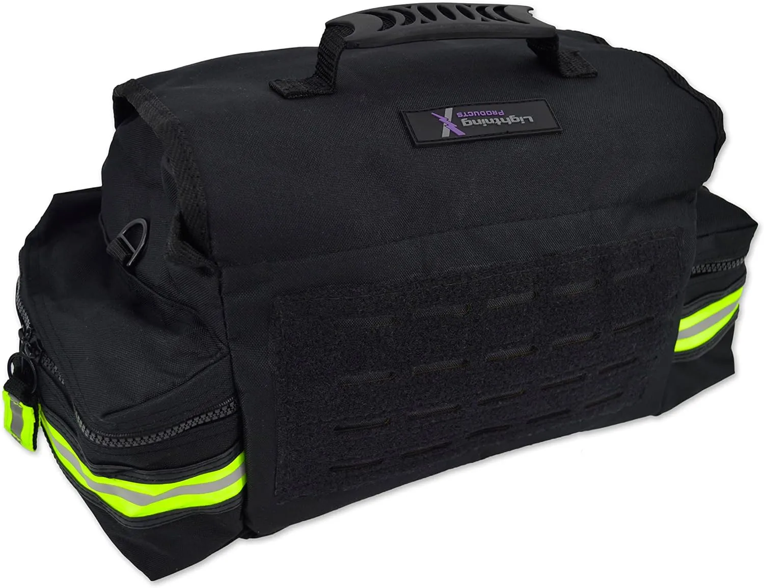 Lightning X Customizable Small Medic First Responder EMT Trauma Bag w/Embroidered Name Patch - Black