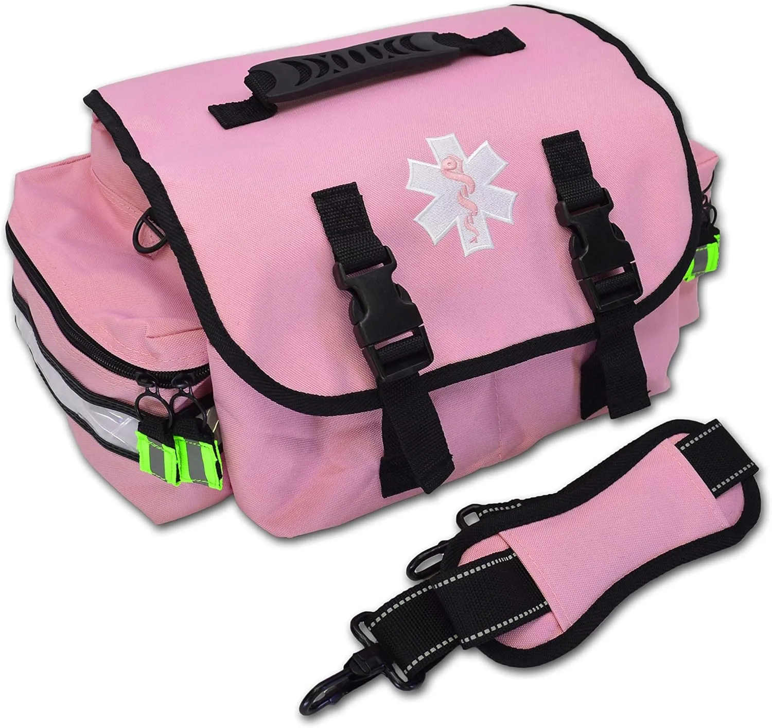 Lightning X Customizable Small Medic First Responder EMT Trauma Bag w/Embroidered Name Patch - PINK