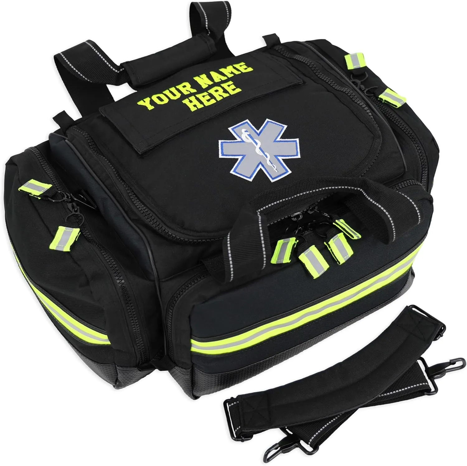 Lightning X Modular Large EMT Medic First Responder EMS Trauma Jump Bag w/Embroidered Name - BLACK