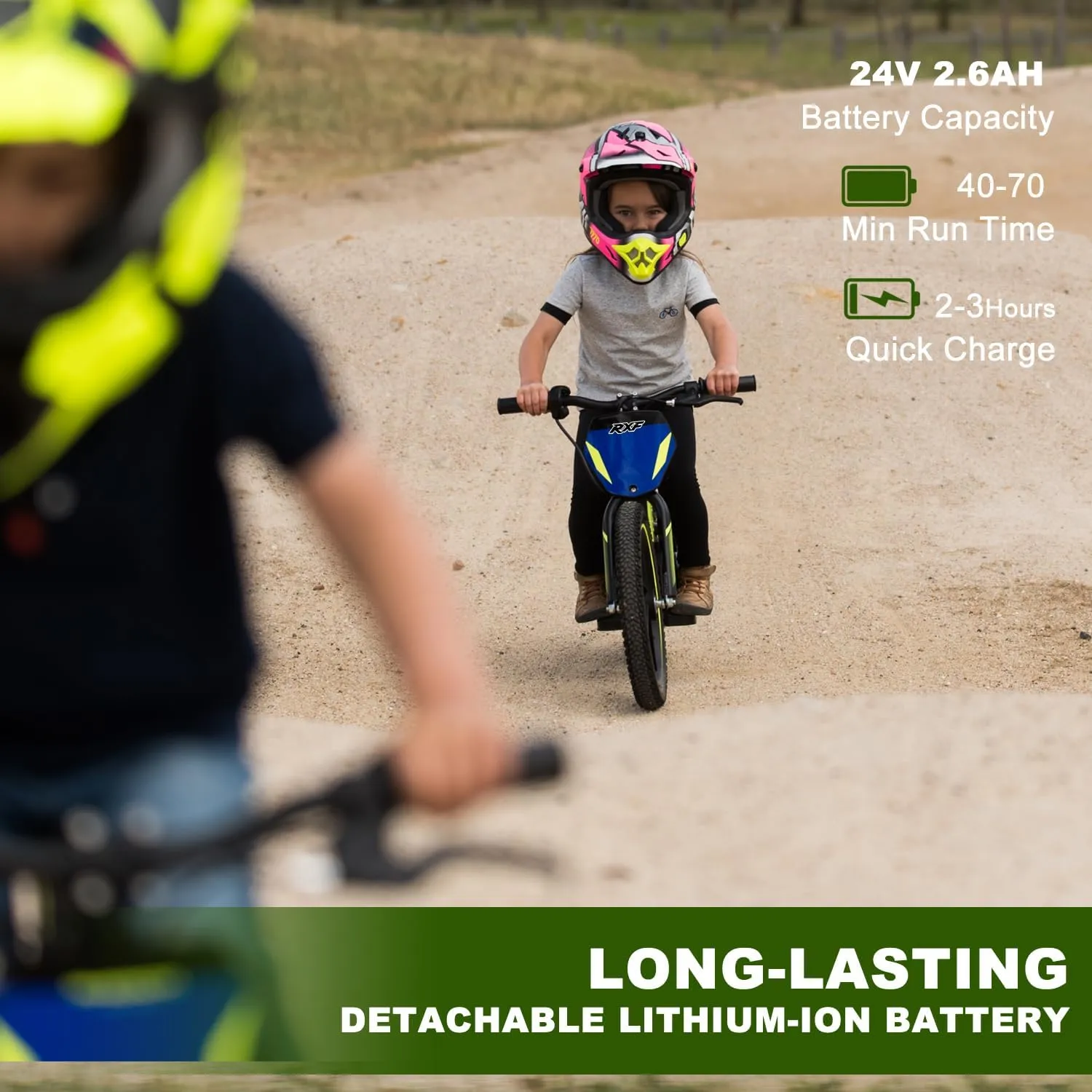 Lightweight Electric Dirt Bike for Kids, 170/340W Electric Motorcycle Up to 10/12MPH, 24V Detachable Battery, Hand-Operated Dual Brakes Electric Balance Bike for Ages 3-6/5-12