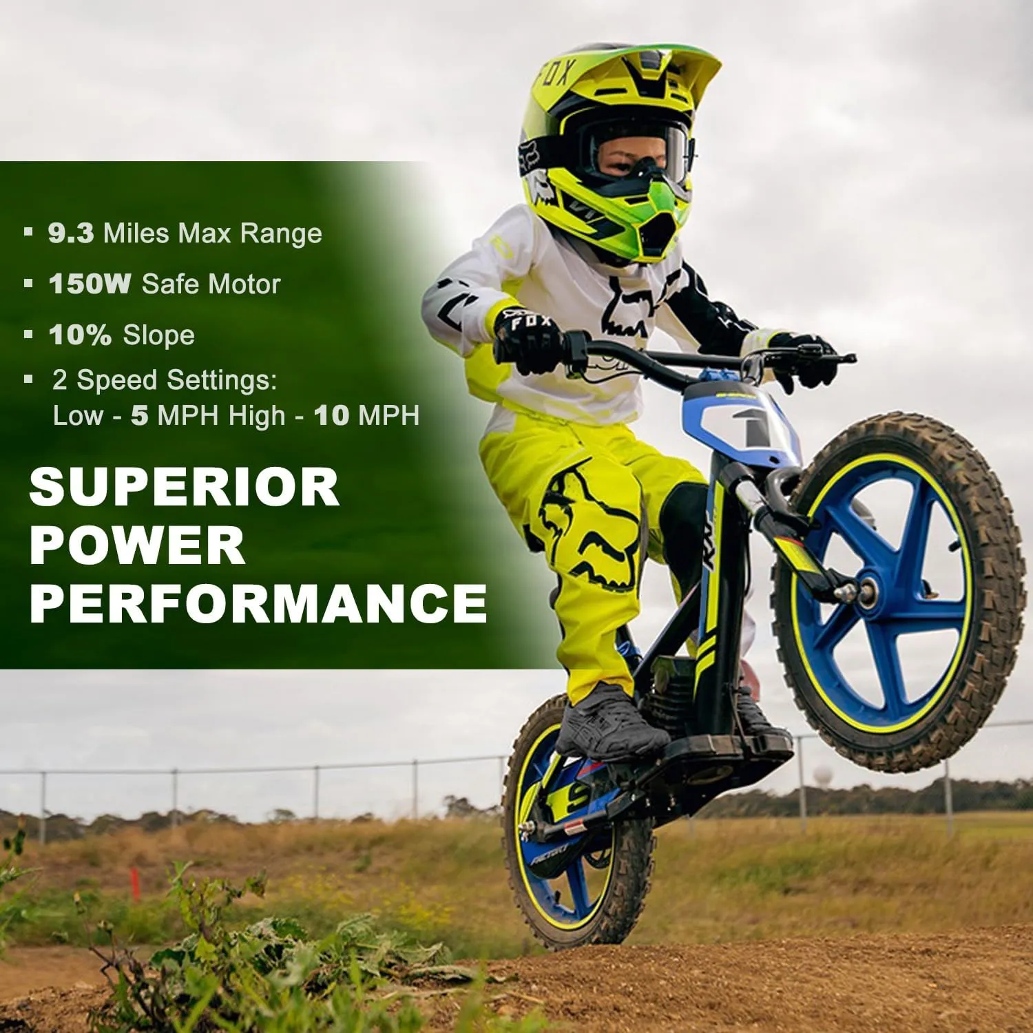 Lightweight Electric Dirt Bike for Kids, 170/340W Electric Motorcycle Up to 10/12MPH, 24V Detachable Battery, Hand-Operated Dual Brakes Electric Balance Bike for Ages 3-6/5-12