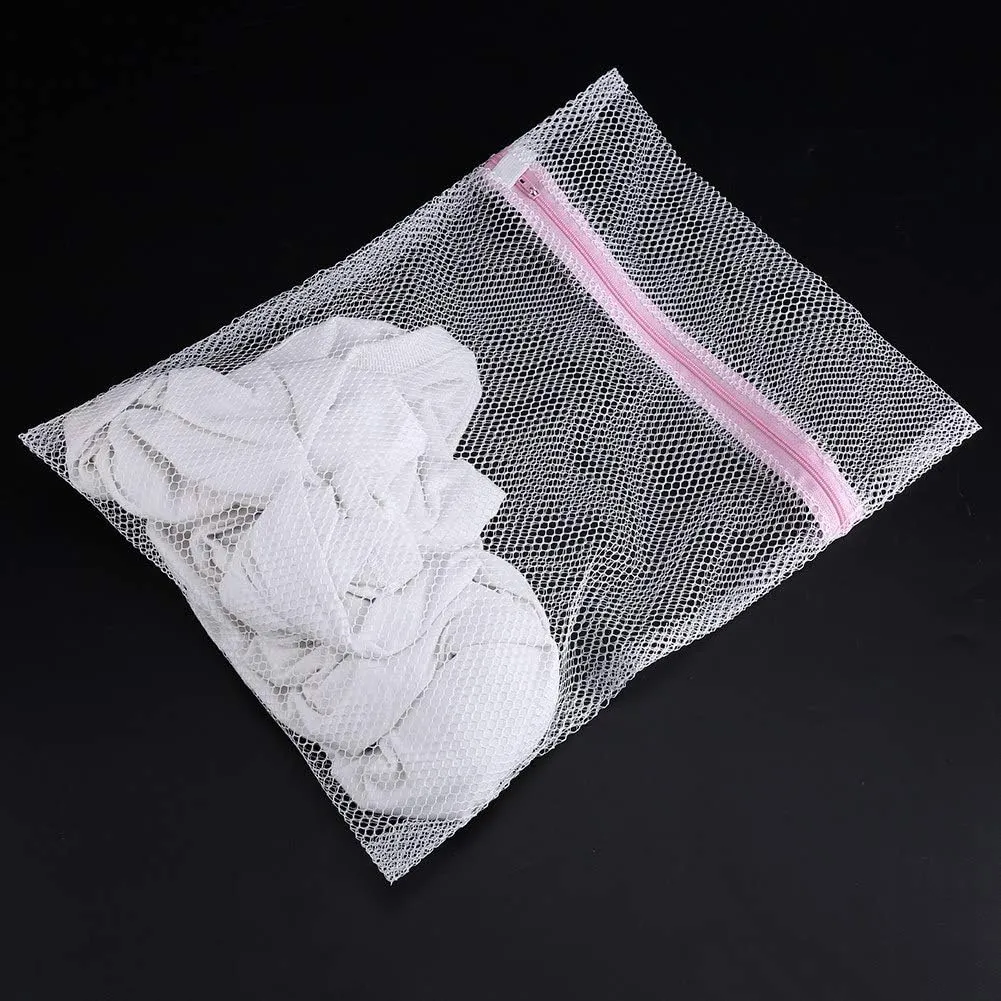 Lingerie Washing Bag Mesh Laundry Clothes Socks Underwear Bags Closure Organizer Travel Breathable (Coarse mesh 40 * 50cm)