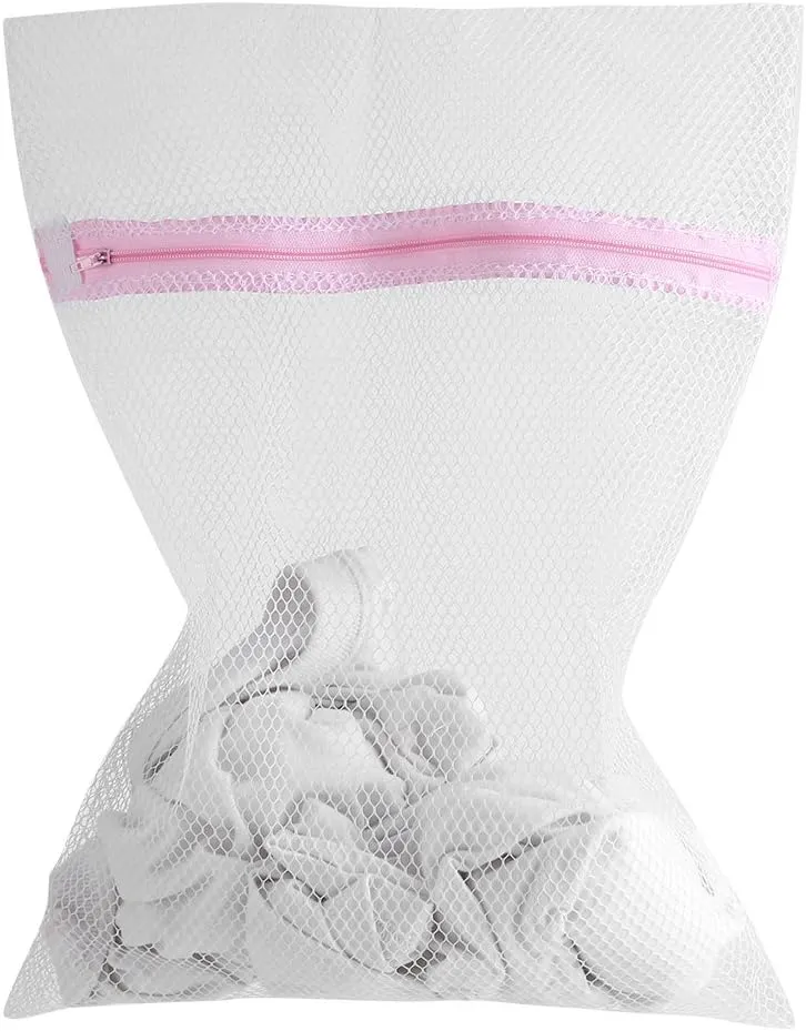 Lingerie Washing Bag Mesh Laundry Clothes Socks Underwear Bags Closure Organizer Travel Breathable (Coarse mesh 40 * 50cm)