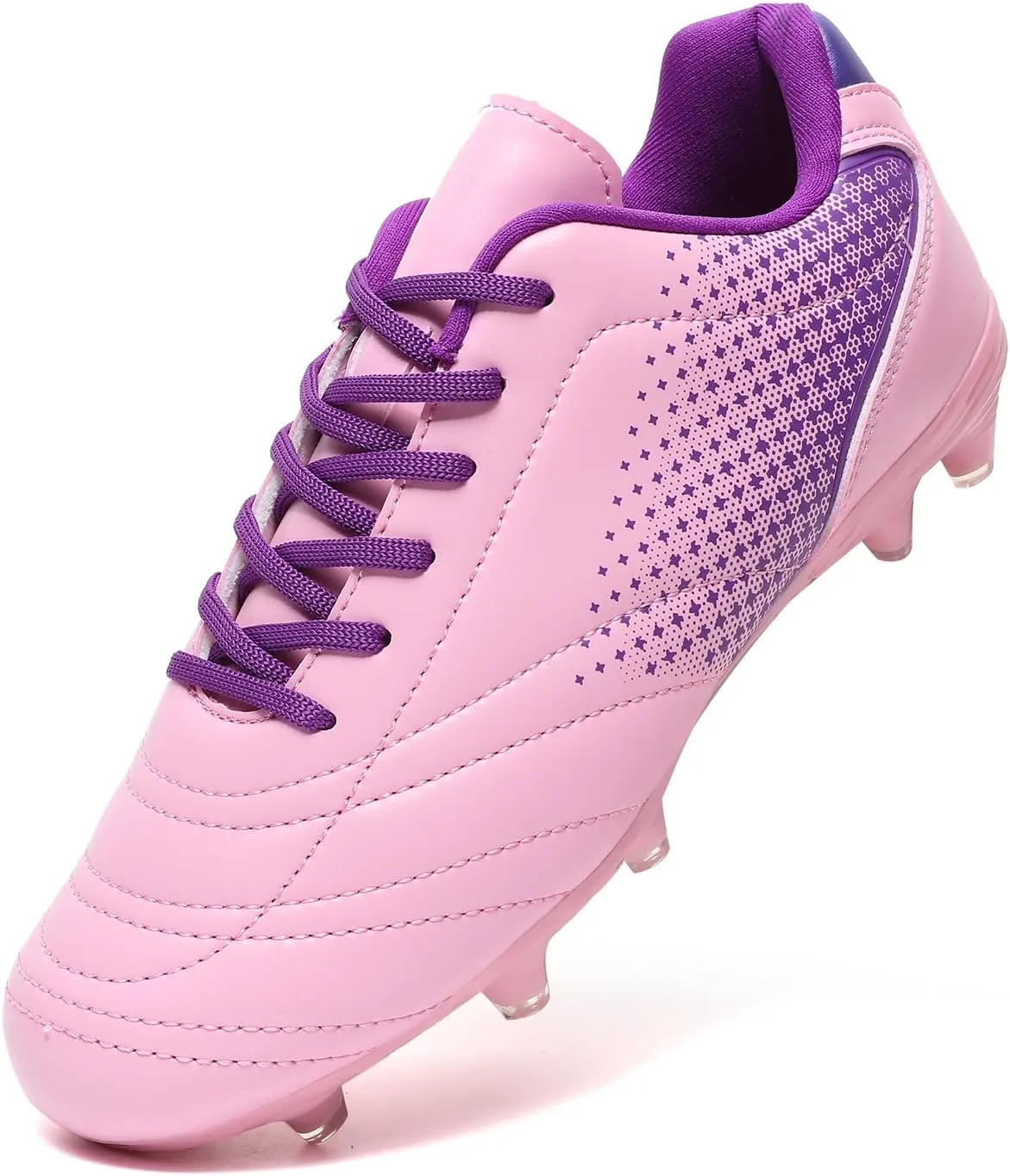LIZRHA Soccer Shoes for Boys Girls Soccer Cleats Boys Girls Kids Athletic Outdoor Football Shoes Youth Football Cleats Outdoor & Indoor Soccer Shoes Lightweight, Running & Training for Students