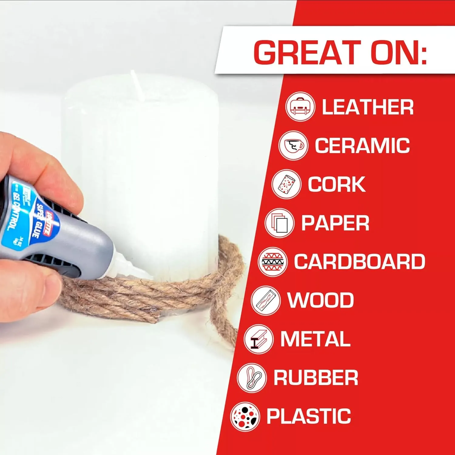 Loctite Super Glue Gel Control, 0.14 fl oz, 6, Bottle