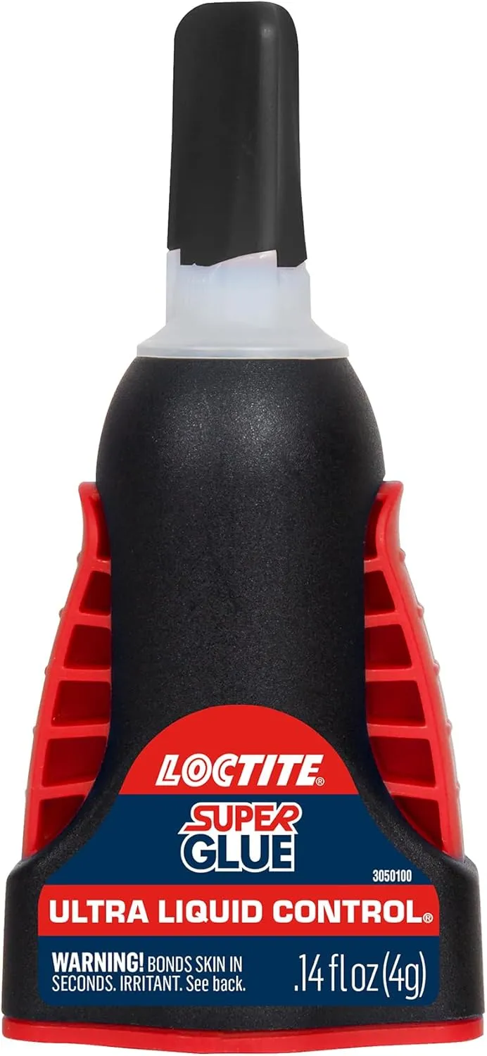 Loctite Super Glue Ultra Liquid Control, Clear Superglue, Cyanoacrylate Adhesive Instant Glue, Quick Dry - 4 g Bottle, 3 Pack