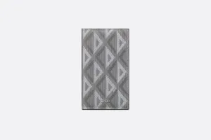 Long Bi-Fold Card Holder • Dior Gray CD Diamond Canvas