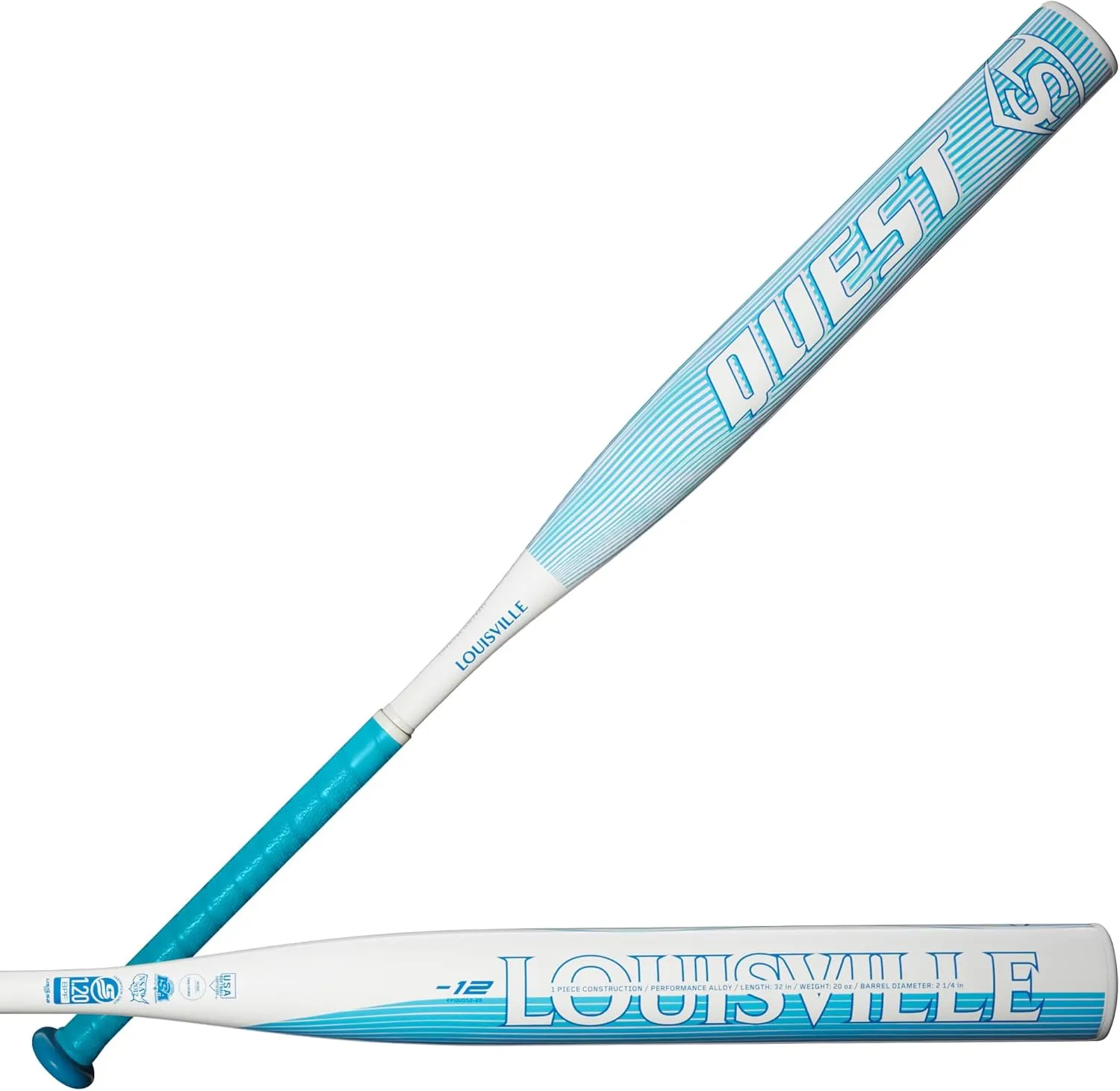 Louisville Slugger 2025 Quest™ (-12) Fastpitch Softball Bats - 27", 28", 29", 30", 31", 32" and 33"