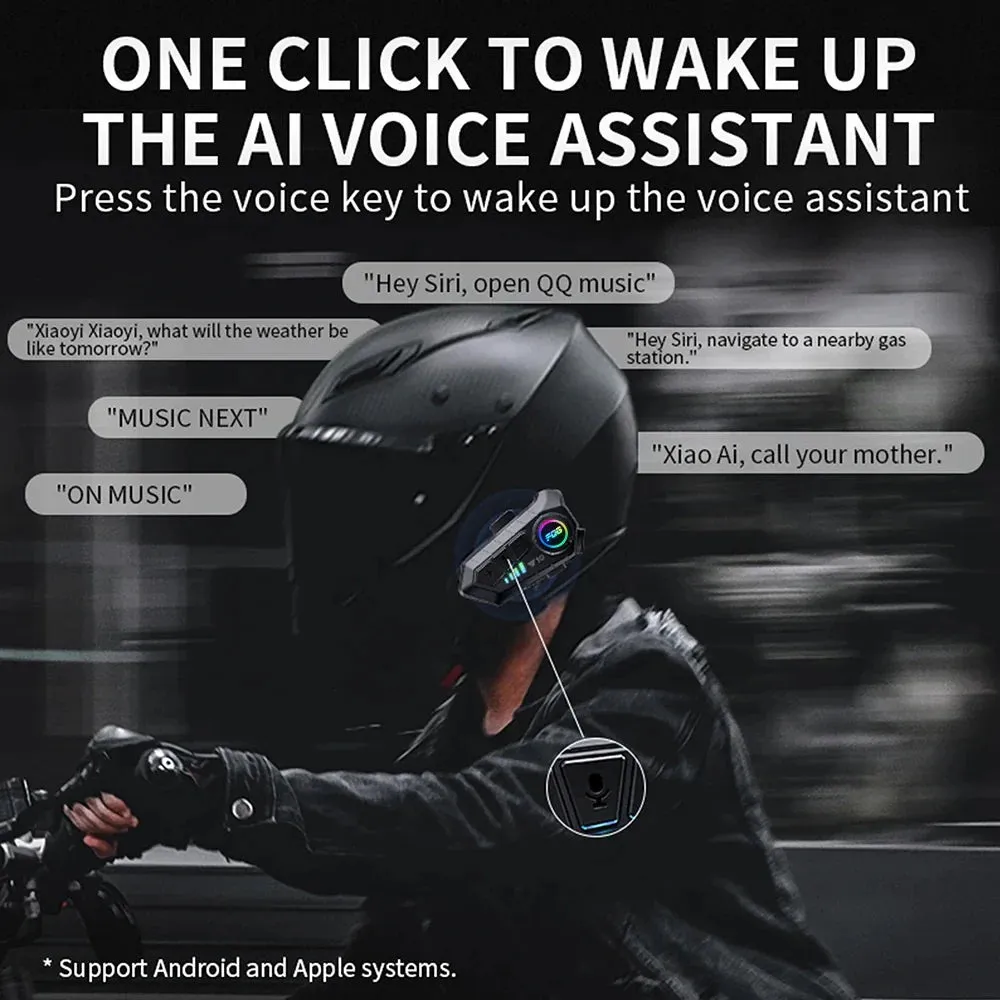 Luxora Bluetooth For Motorcycle Helmet With 30 Hours Talk Time