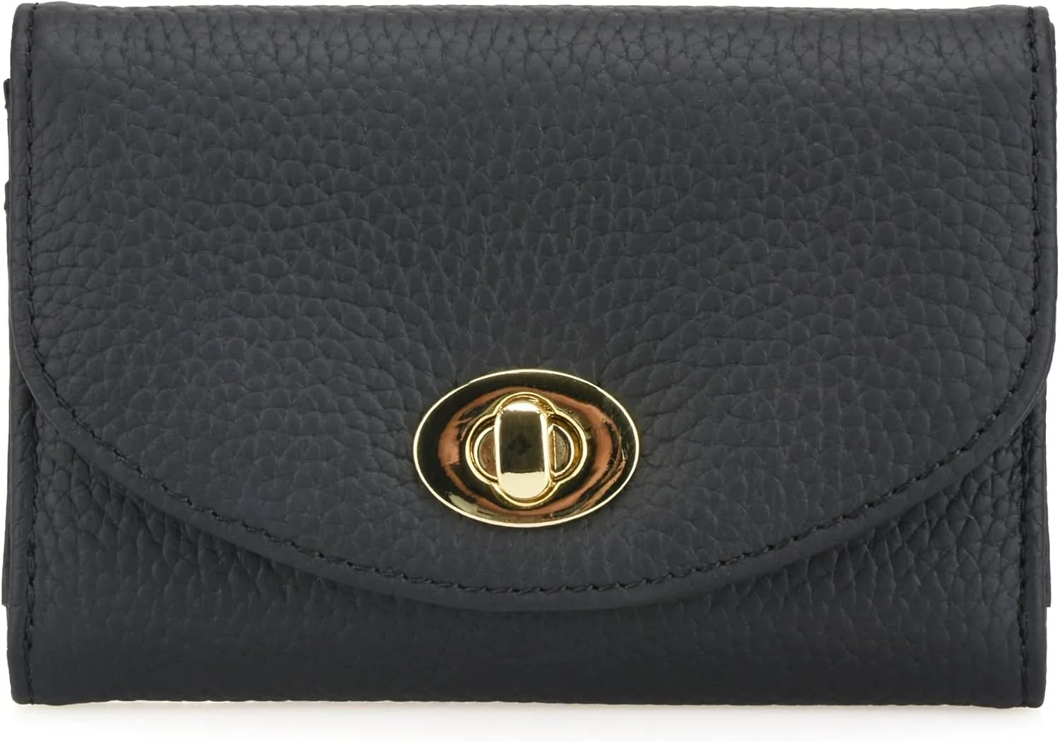 Luxury Quilted Leather Card Holder Credit Card Holder Small Compact Wallet Coin Purse Business Card Holder Gift for Women Gift for Girl (Lychee Black)