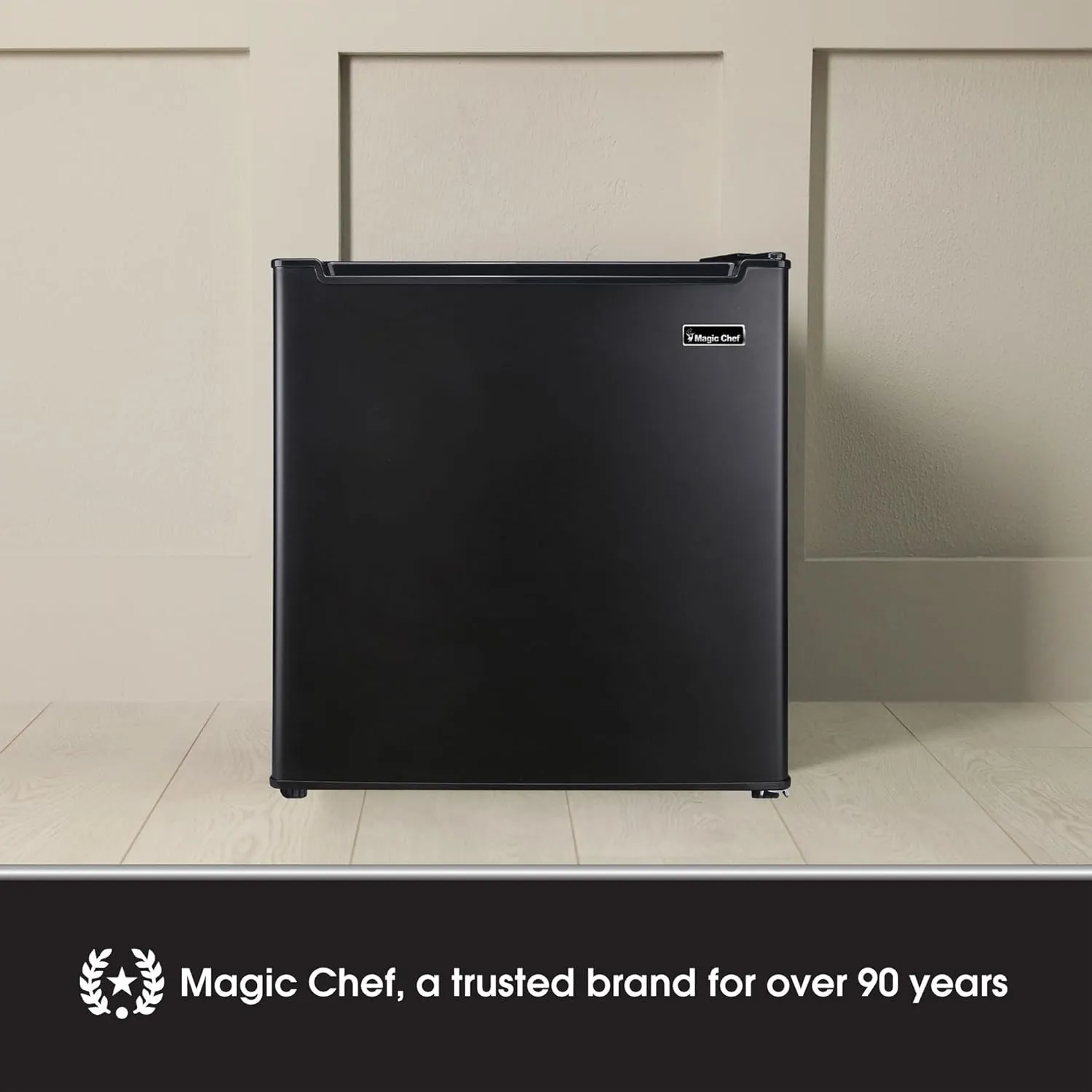 Magic Chef MCR170BE Compact Refrigerator with a Freezer, Small Refrigerator for Compact Spaces, 1.7 Cubic Feet, Black