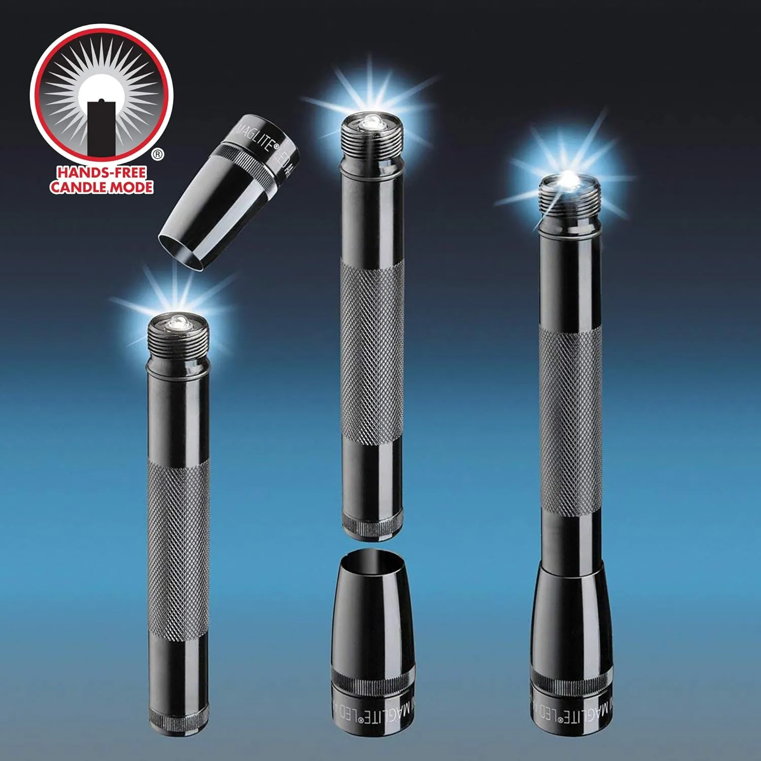 Maglite Mini LED 2-Cell AA Flashlight in Presentation Box, Red