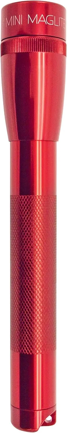 Maglite Mini LED 2-Cell AA Flashlight in Presentation Box, Red