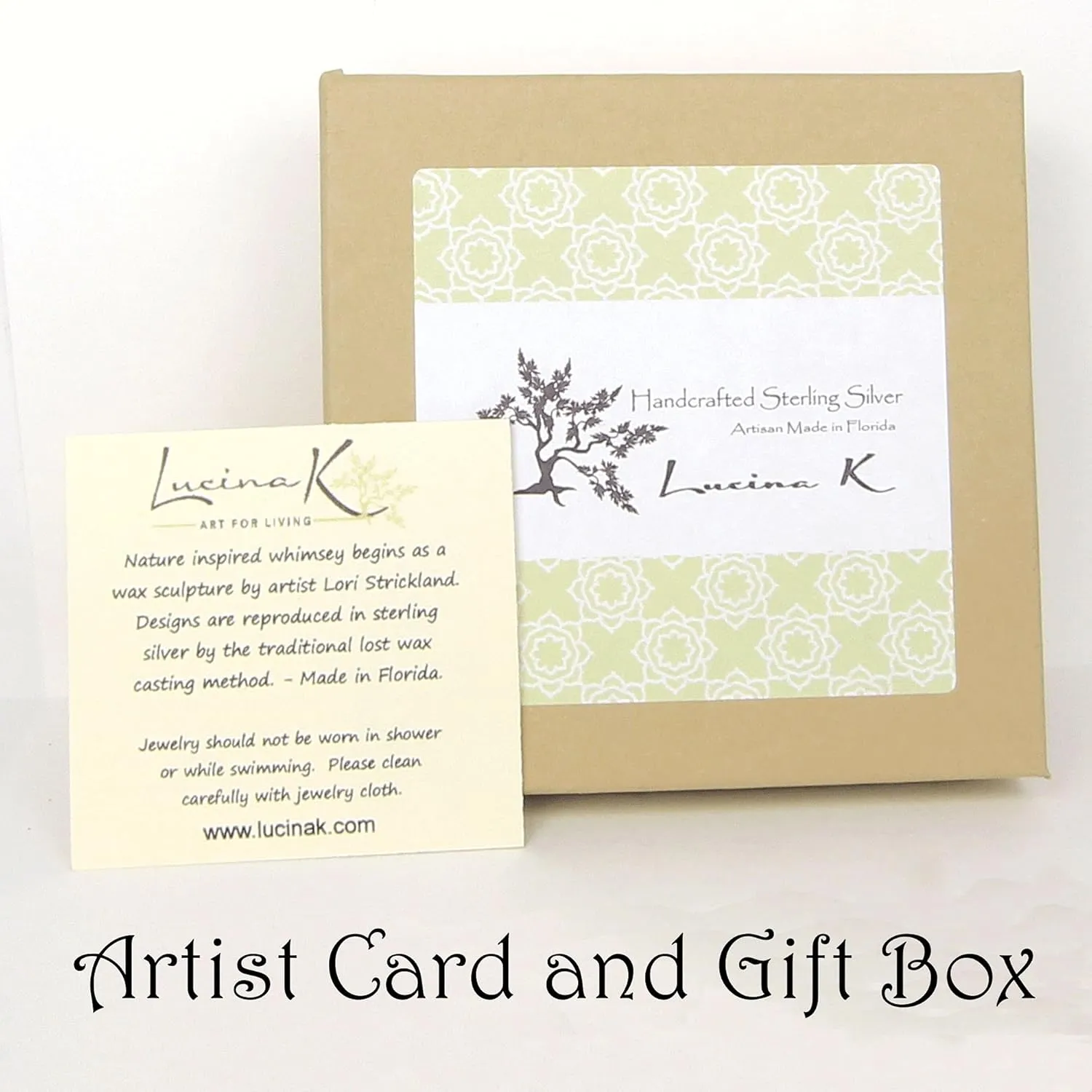 Magnolia Flower Necklace - Gift Boxed with Be Strong Story Card - Made in USA - Sterling Silver with Freshwater Pearl - 20" Chain Length