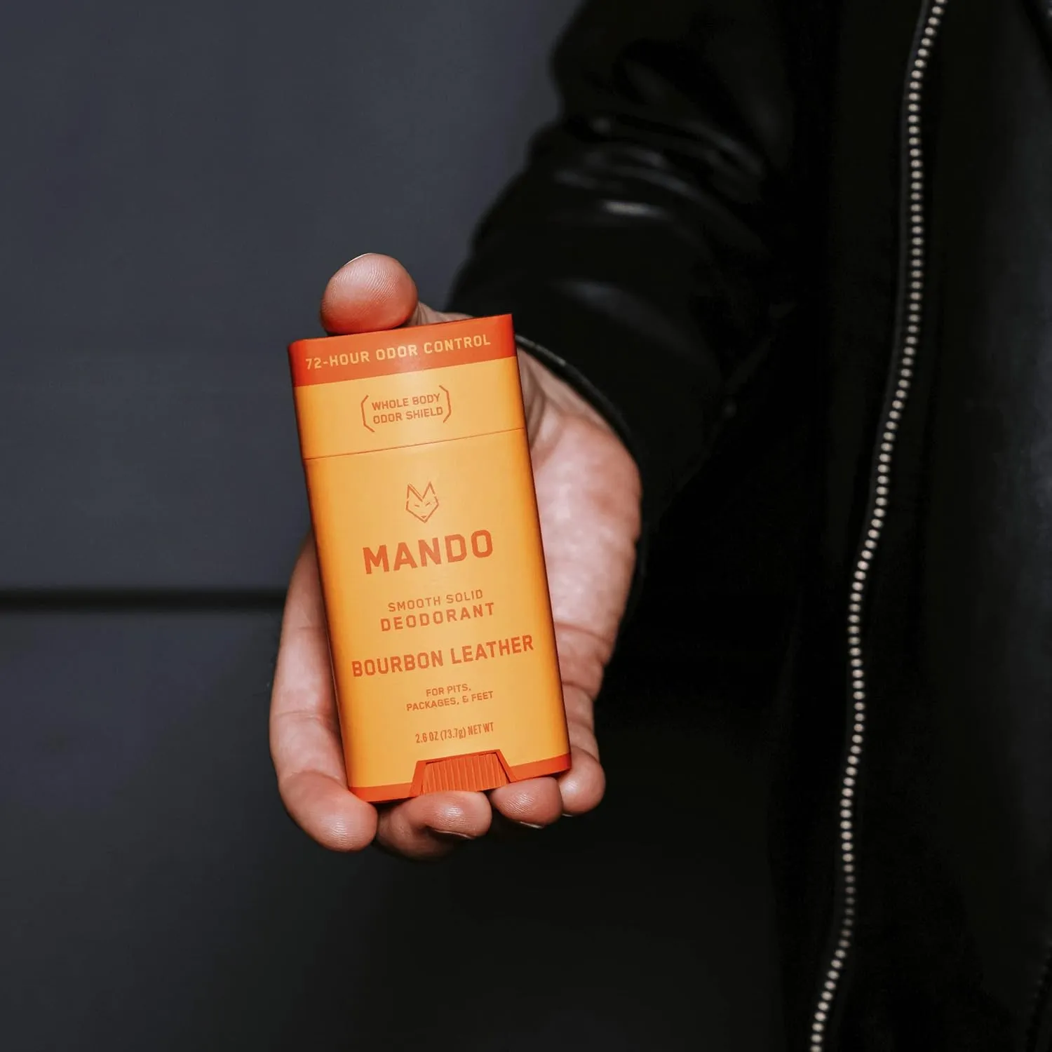 Mando Bourbon Leather Body Deodorant - 72 Hour Odor Control, Aluminum Free, Baking Soda Free - 3.0 Oz Tube and 2.6 Oz Solid Stick