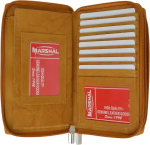 Marshal Genuine Leather Ladies Standard Wallet #4575CF Tan