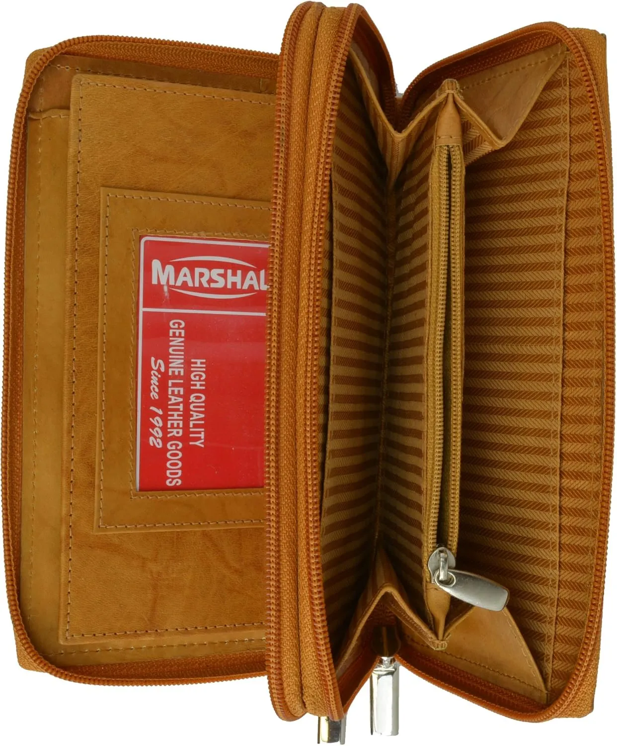 Marshal Genuine Leather Ladies Standard Wallet #4575CF Tan