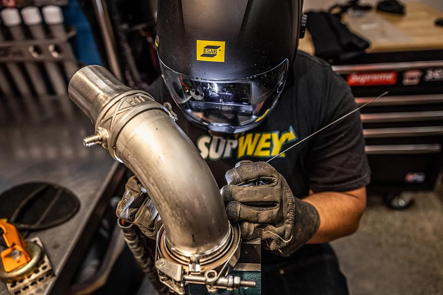 Mechanix Wear: Cascade MIG   TIG Welding Gloves, Durahide Cow Leather, Work Gloves with Glide Resistance, Added Durability, Rollover Fingertips for Improved Dexterity, Safety Gloves (Black, XX-Large)