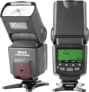 Meike MK430 E-TTL Speedlite Shoe Mount Flash Compatible with 70D 77D 80D Rebel T7i T6i T6s T6 T5i T5 T4i T3i SL2 and Other EOS DSLR Cameras